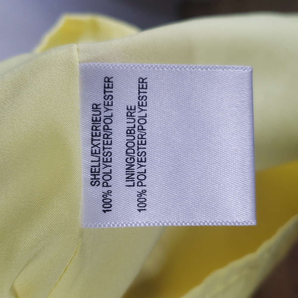 Belle by Badgley Mischka Yellow Kelsey Asymmetrical Dress - SZ 6 - NWT - Picture 7 of 8